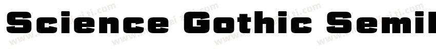 Science Gothic SemiB字体转换